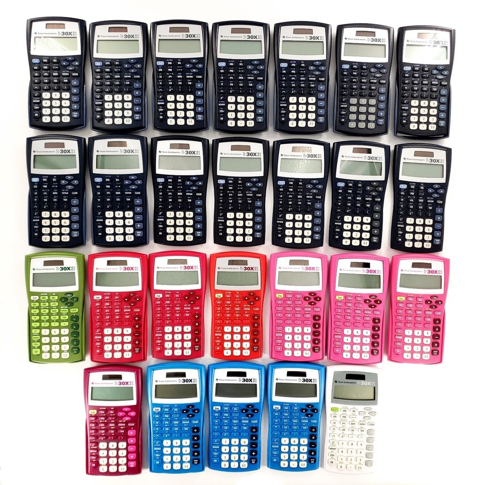 Texas Instruments TI-30XIIS Lot Of 26 Scientific Calculators Tested & Works